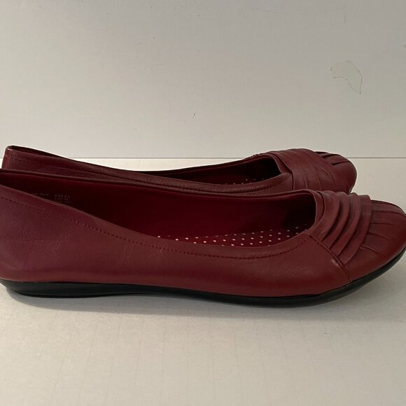 American Eagle Red Faux Leather Ballet Flats ~ Women's Size 9.5M ~ New no Box - Picture 4 of 8